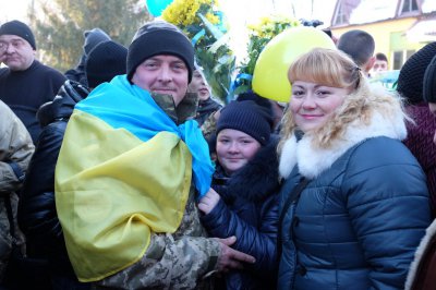 У Чернівцях зустріли десантників, які повернулися із зони АТО (ФОТО)