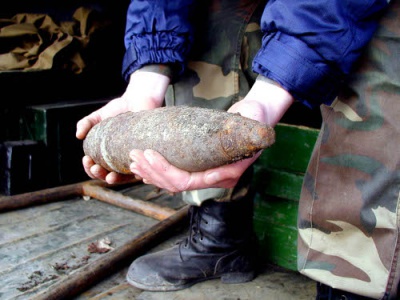 У Сторожинці знайшли артилерійський снаряд часів Другої світової війни