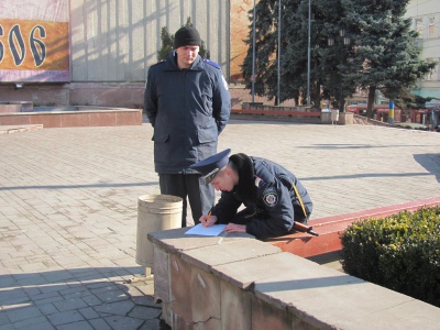 У Чернівцях "замінували" Центральну площу