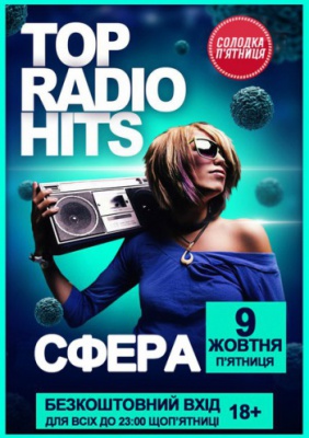 [9 ЖОВТНЯ] TOP RADIO HITS PARTY @ НК Сфера 