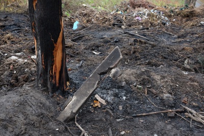 З’явилися світлини з пожежі на історичному кладовищі Чернівців (ФОТО)