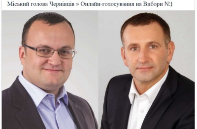 У мережі триває паралельне онлайн-голосування за кандидатів на пост мера Чернівців