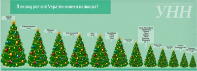 Чернівецька ялинка — у десятці найвищих в Україні