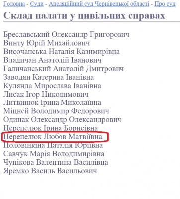 Суддя з Чернівців продовжує судити, перебуваючи під слідством