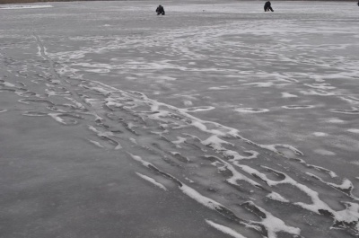 На водоймах Чернівців, незважаючи на відлигу, ловлять рибу (ФОТО)