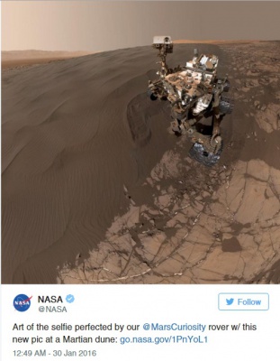 NASA опублікувало нове селфі марсохода Curiosity