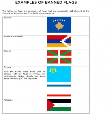 На "Євробаченні" заборонили використовувати кримськотатарський прапор