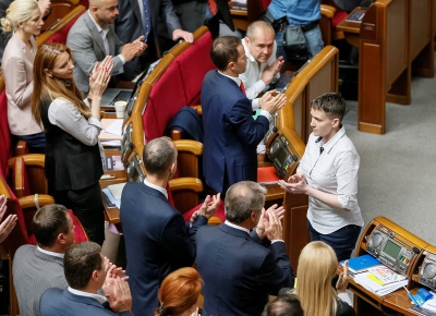 Савченко поділилася першими враженнями від роботи у парламенті