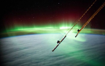 Опубліковано фото полярного сяйва з борту МКС NASA