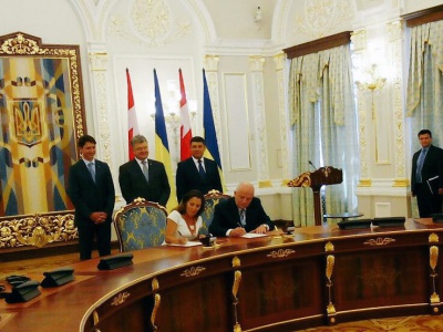 Україна та Канада підписали договір про створення ЗВТ