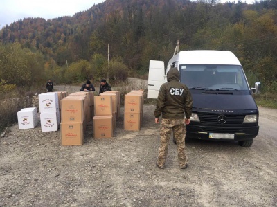На Буковині СБУ затримала партію контрабандних цигарок на один мільйон гривень
