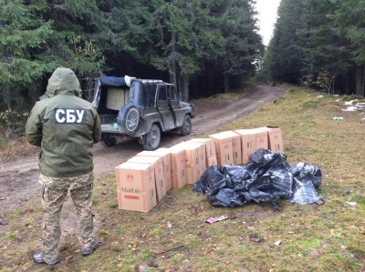На Буковині СБУ затримала партію контрабандних цигарок на один мільйон гривень