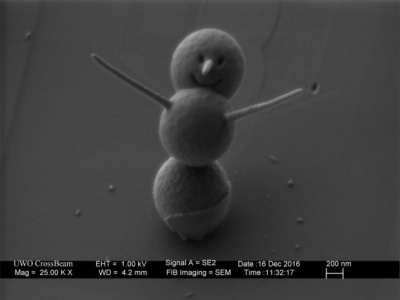 Вчені зробили найменшого сніговика у Всесвіті (ФОТО)