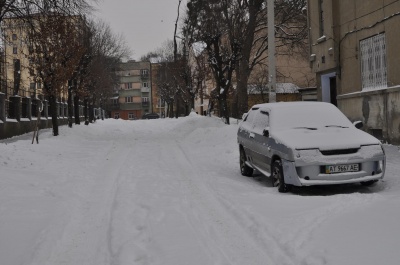 Малі та великі чернівчани каталися у парку Шіллера на санках (ФОТО)