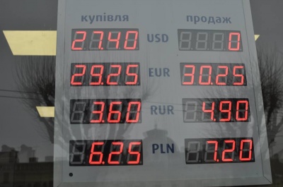 У Чернівцях валюта від учора подешевшала (ФОТО)