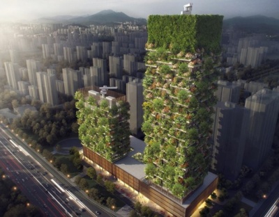 В Китаї збудують неймовірні будинки-ліси