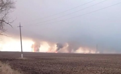 СБУ: Склад з боєприпасами у Балаклії підірвали з безпілотника