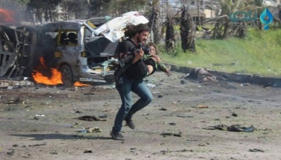 Сирійський фотокореспондент зупинив зйомку, щоб врятувати хлопчика