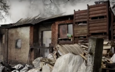 У Борисполі сталася масштабна пожежа: горів склад вторинної сировини