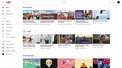 В YouTube з’явиться новий дизайн та інтерфейс