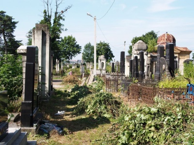 Іноземні волонтери прибирають єврейське кладовище у Чернівцях (ФОТО)