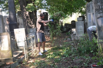 У Чернівцях волонтери з Німеччини, Швейцарії, Фінляндії та Румунії впорядковують єврейське кладовище