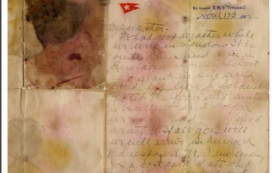 На аукціоні за рекордну суму продали останній відомий лист з Титаніка