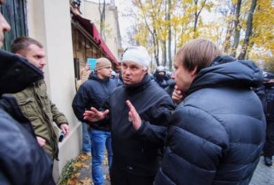 В Одесі під час протесту розбили голову начальнику поліції
