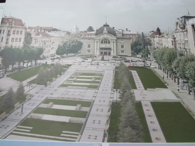 У Чернівцях розробляють робочий проект капремонту Театральної площі