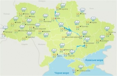 Погода на неділю: дощі з мокрим снігом