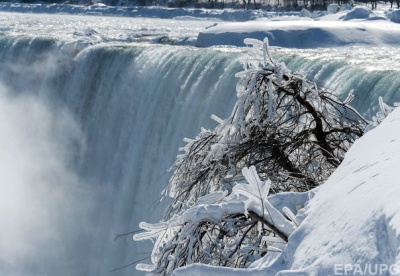 У США частково замерз Ніагарський водоспад 
