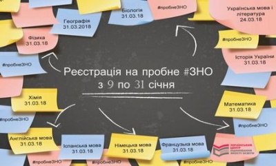 Стартувала реєстрація на пробне ЗНО-2018