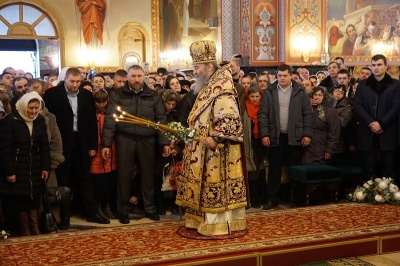 Митрополит Онуфрій звершив літургію у Банченському монастирі