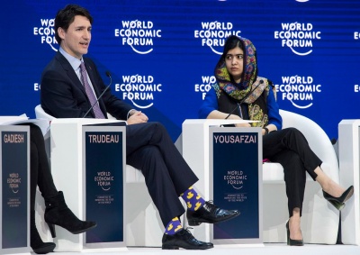 Зіркою форуму в Давосі став не Трамп, а канадський прем'єр Трюдо з його... шкарпетками