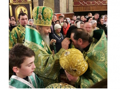 Митрополит Онуфрій очолив службу в Свято-Духівському кафедральному соборі Чернівців