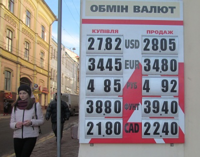 Курс валют у Чернівцях на ранок 1 лютого (ФОТО)