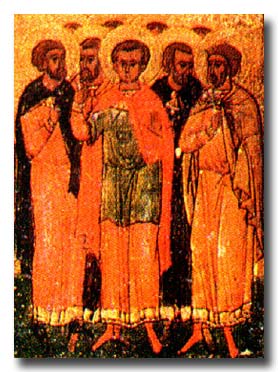 28 березня – день пам’яті святого мученика Агапія і з ним семи мучеників