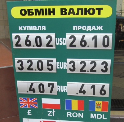 Курс валют у Чернівцях на 16 квітня  (ФОТО)