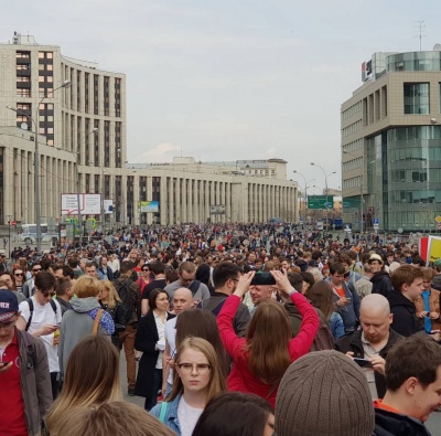 У Москві кілька тисяч людей зібралися на мітинг на підтримку Telegram