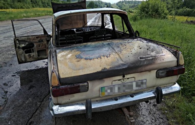 Під час руху загорівся автомобіль