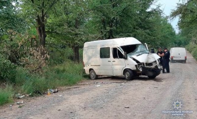 На Буковині авто врізалось у дерево: водія й пасажирку госпіталізували