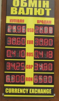 Курс валют у Чернівцях на 7 червня