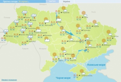 На Буковині в неділю очікуються грози і шквали