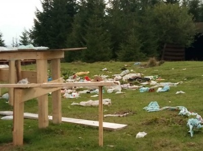 Вивезли дві підводи сміття: журналісти показали, який безлад залишили гості після фестивалю на Томнатику - фото