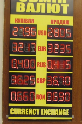 Курс валют у Чернівцях на 11 жовтня