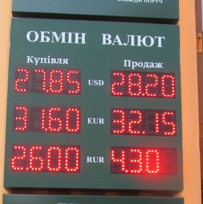 Курс валют у Чернівцях на 7 листопада