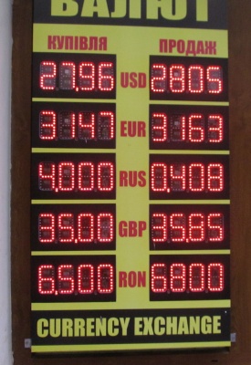 Курс валют у Чернівцях на 13 листопада