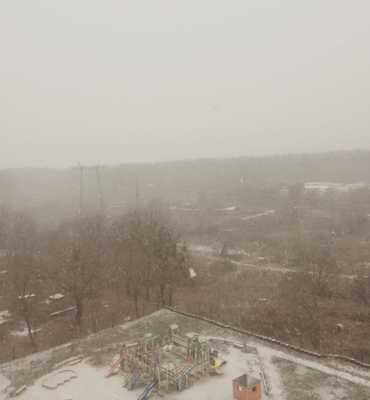 У Києві випав перший сніг - фото