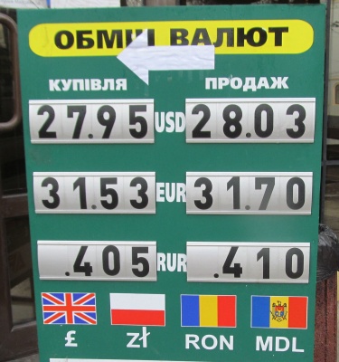 Курс валют у Чернівцях на 14 листопада