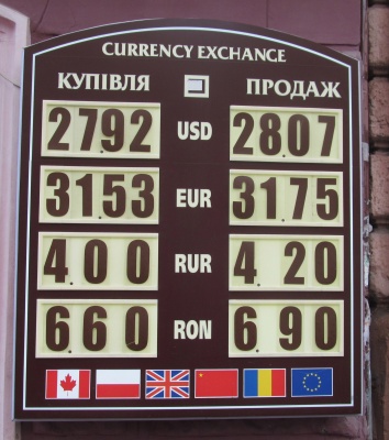 Курс валют у Чернівцях на 5 грудня